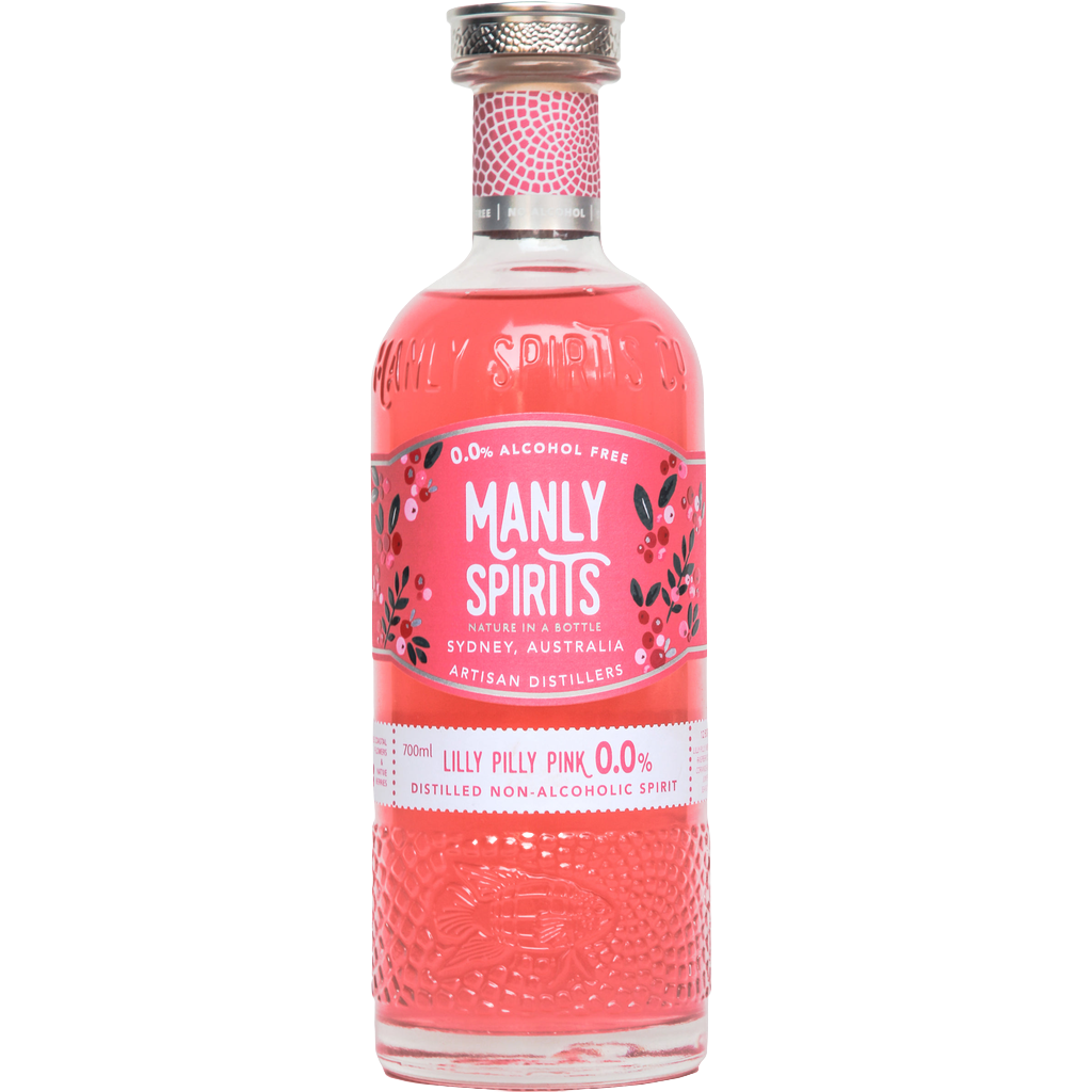 Manly Spirits Zero Alcohol Lilly Pilly Pink Gin 700ml