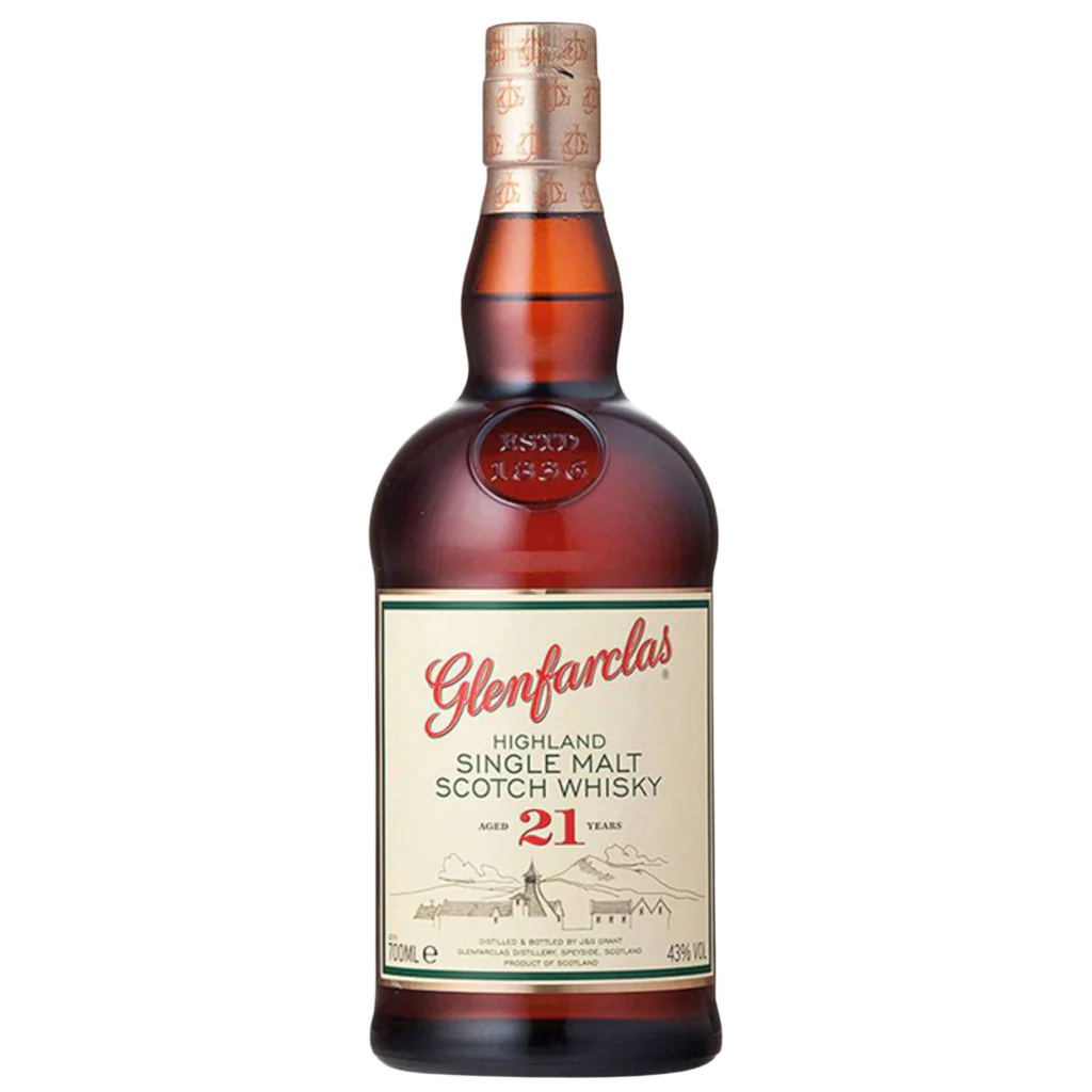 Glenfarclas Highland Single Malt Scotch Whisky 21 Y/O 700mL