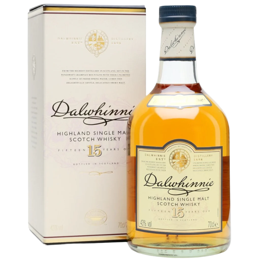 Dalwhinnie Highland Single Malt Scotch Whisky 15 Y/O 700mL