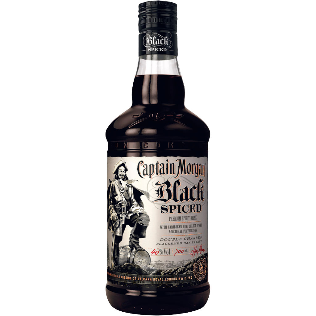 Captain Morgan Black Spiced Rum 700ml