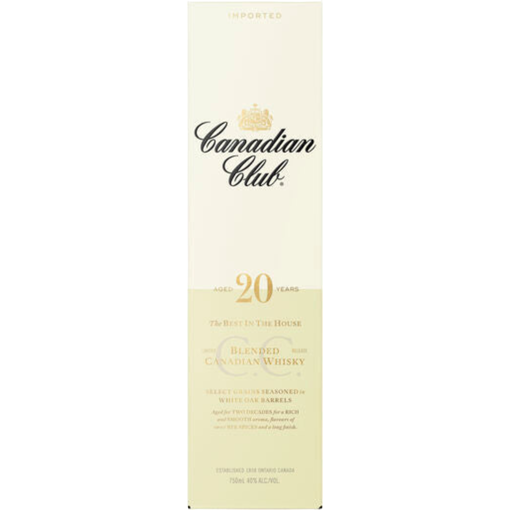 Canadian Club Blended Canadian Whisky 20 Y/O 750ml