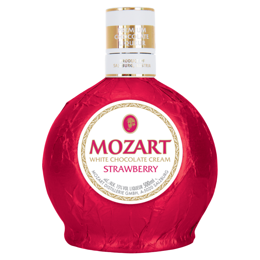 Mozart White Chocolate Cream Strawberry Liqueur 500ml