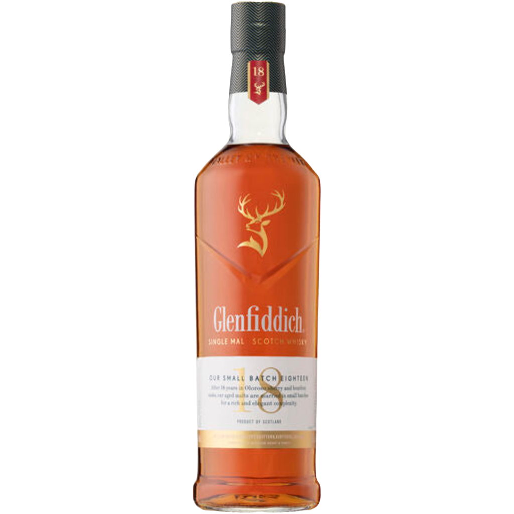 Glenfiddich Bourbon Barrel Single Malt Whisky 18 Y/O 700ml