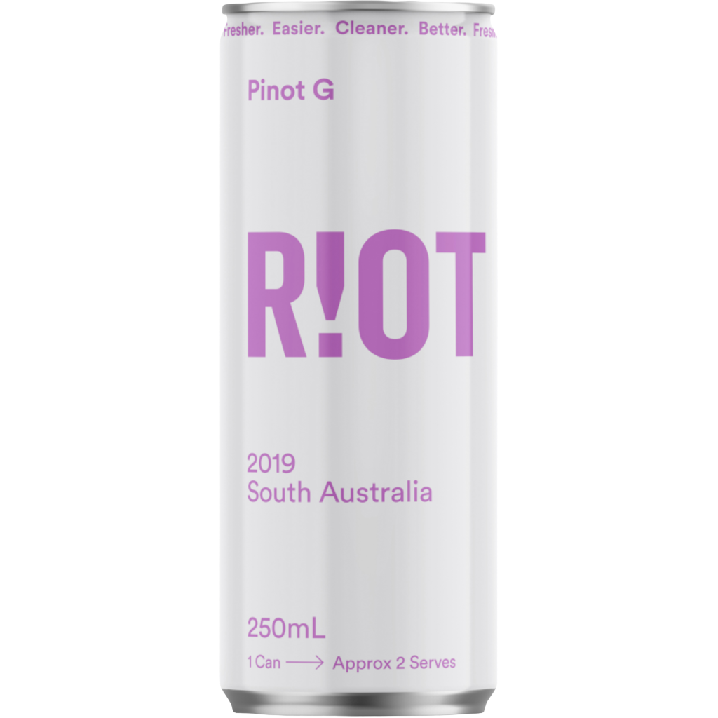 Riot Wine Co Pinot G Cans 250ml