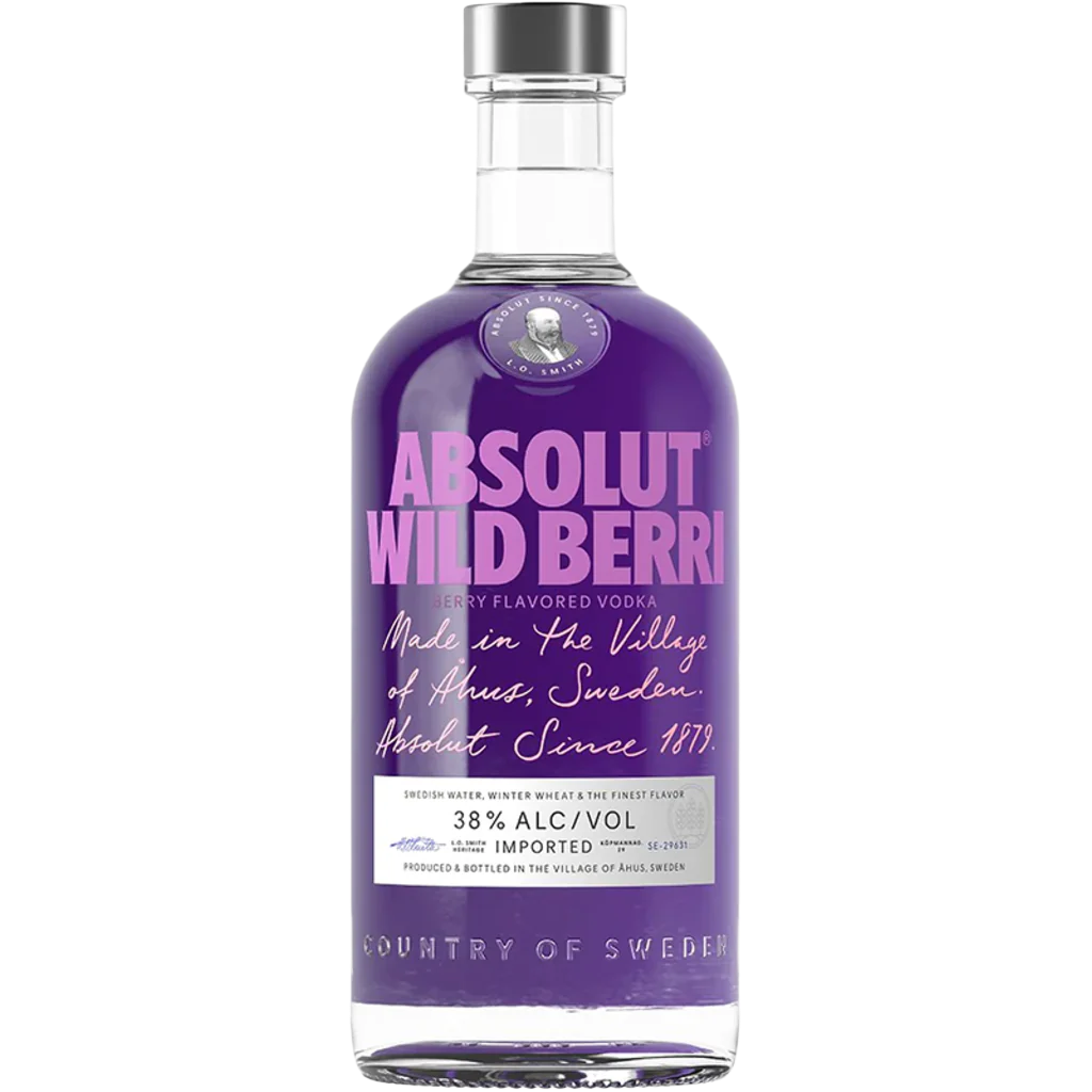 Absolut Wild Berri Vodka 700mL