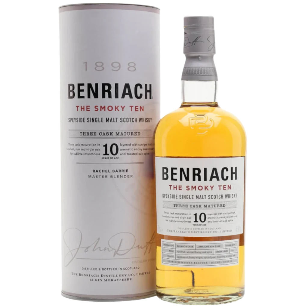 Benriach The Smoky Ten Speyside Single Malt Scotch Whisky 10 Y/O 700mL