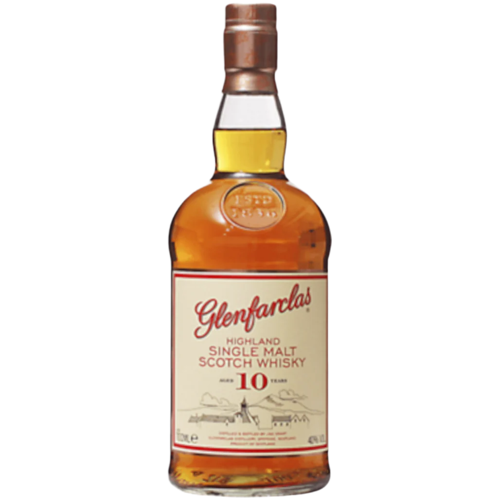 Glenfarclas Highland Single Malt Scotch Whisky 10 Y/O 700mL