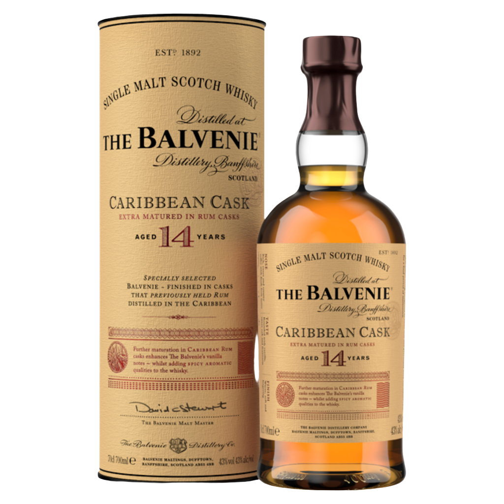 The Balvenie Caribbean Cask Single Malt Scotch Whisky 14 Y/O 700ml