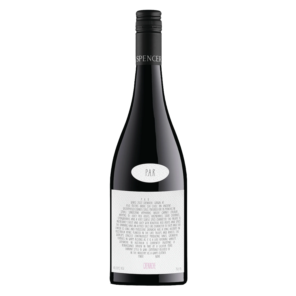 2022 Nick Spencer Wines P.A.R by Nick Spencer Grenache